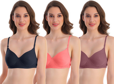 POOJA RAGENEE Padded Bra Women Full Coverage Lightly Padded Bra(Multicolor)