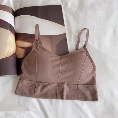 Hirrnik Women Everyday Lightly Padded Bra(Brown)