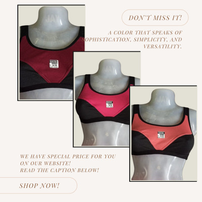 Creative Universal Sports Bra For Gym, Yoga, And Daliy Activity Women Sports Non Padded Bra(Red, Pink)