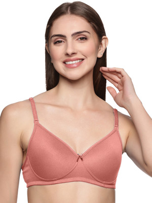 Teens Lifestyle Thin Pad-Carotene-36B Women Full Coverage Lightly Padded Bra(Pink)