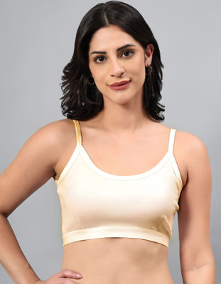 Greatex Sports Bra Fancy Women Sports Non Padded Bra(Beige)