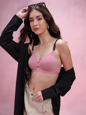 Dressberry Women Everyday Lightly Padded Bra(Pink)
