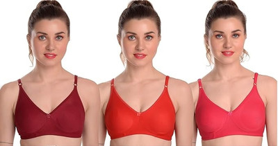 Rupatika Women Everyday Non Padded Bra(Multicolor)