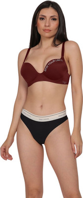 LUISSA LS-1002-Push-Up-BLHSadar Women Push-up Lightly Padded Bra(Maroon)