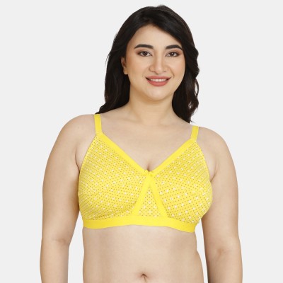 Rosaline By Zivame Women Full Coverage Non Padded Bra(Yellow)