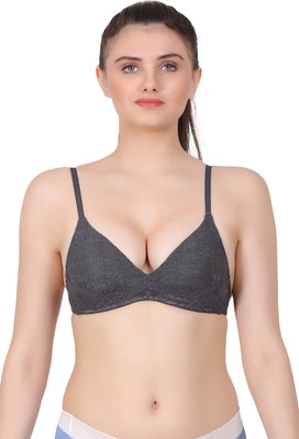 AMOUR SECRET Women T-Shirt Lightly Padded Bra(Grey)