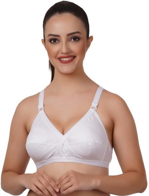 Ziemao Women Everyday Non Padded Bra(White)