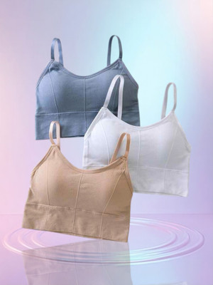 Vihrik Women Sports Lightly Padded Bra(Multicolor)