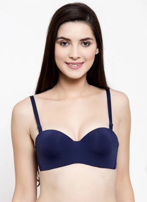 Voler Haut Women Push-up Lightly Padded Bra(Blue)