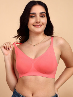 Dressberry Women Everyday Lightly Padded Bra(Orange)