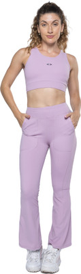 STRCH Women Sports Lightly Padded Bra(Purple)