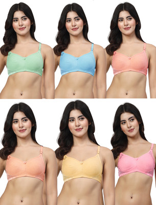 LILY inimad Women Bralette Non Padded Bra(Multicolor)