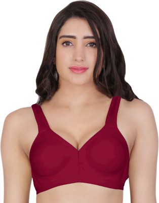 Arc de Shapes Women Non Padded Full Coverage Premium Bra Molded Cup Women T-Shirt Non Padded Bra(Maroon)