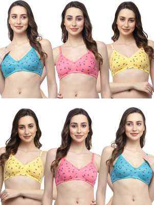 Docare Printo01 Women Everyday Non Padded Bra(Multicolor)