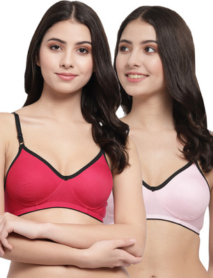 Docare M2Mino Women T-Shirt Non Padded Bra(Pink, Pink)