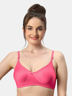 A S Trends of India B-NONPD-PL01 Women Full Coverage Non Padded Bra(Pink)