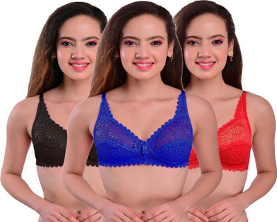 Lathiya Fashion Women Sports Non Padded Bra(Multicolor)