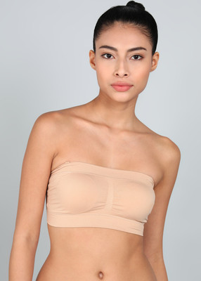 JOCKEY 1545 Wirefree Nylon Elastane Full Coverage Women Bralette Lightly Padded Bra(Beige)