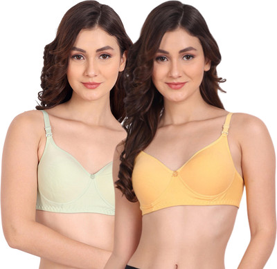 Liigne Women Full Coverage Lightly Padded Bra(Multicolor)