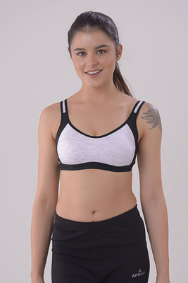 BALESH AF-3007 SP Women Everyday Non Padded Bra(Black, White)