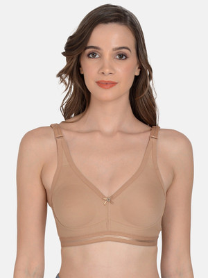 mod & Shy Women Full Coverage Non Padded Bra(Beige)