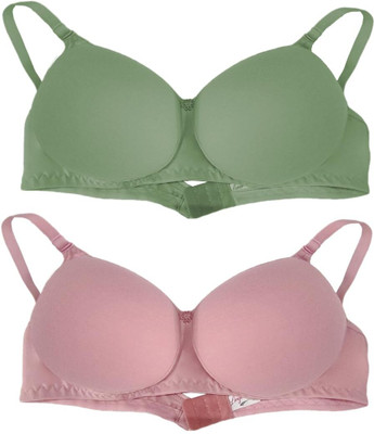 RAHA S.G Women T-Shirt Non Padded Bra(Multicolor)
