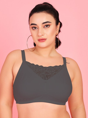 Curvy Love Cami Design Women Full Coverage Non Padded Bra(Black)