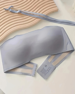 the seventh muse The Seventh Muse's Feather Touch Strapless Bra – Wireless, Seamless, Backless Women Bandeau/Tube Lightly Padded Bra(Beige)