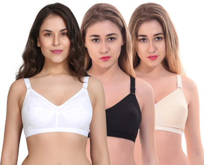 Layeba Women Full Coverage Non Padded Bra(Multicolor)