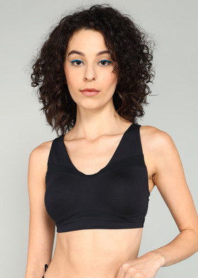UNDER ARMOUR Women Sports Lightly Padded Bra(Black)
