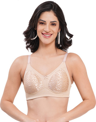 Brabea Women Full Coverage Non Padded Bra(Green)