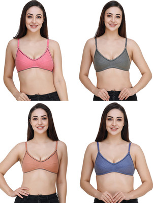 Docare FosterMino Women Everyday Non Padded Bra(Pink, Green, Blue, Brown)