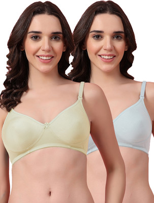 Shyam Sons FLAIR Feminaa Women T-Shirt Non Padded Bra(Beige, White)
