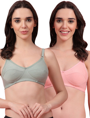 Shyam Sons FLAIR Mistify Women Everyday Non Padded Bra(Green, Orange)