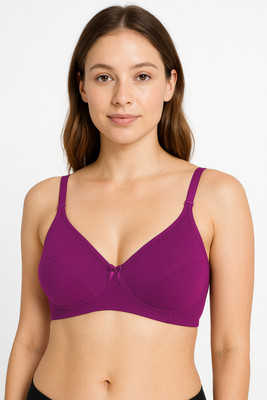 Salsa H-01 Women Full Coverage Non Padded Bra(Purple)