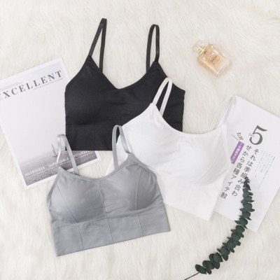 MAHEK CREATIVE Women Sports Lightly Padded Bra(Black, White, Grey)