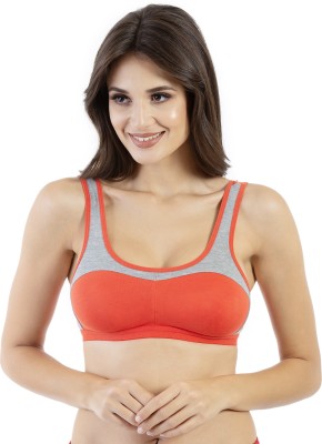 Envie Women's Cotton Sports Bra/Yoga/Indoor Exercise/Brisk Walking Ladies Molded Non-Padded Sports Bra Women Sports Non Padded Bra(Multicolor)