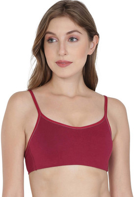 JOCKEY Women Training/Beginners Non Padded Bra(Maroon)