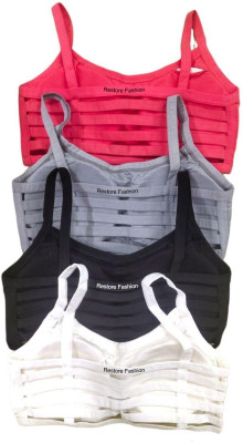 Restore Fashion 071 Women Bralette Lightly Padded Bra(Black, White, Grey, Pink)