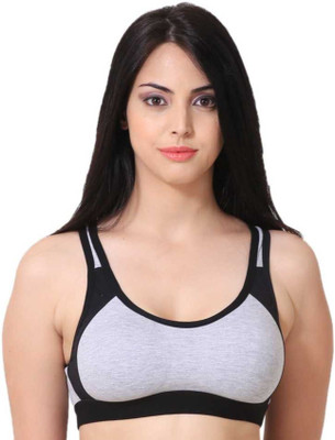 Apraa Women Sports Non Padded Bra(Black)