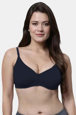 Cups & Lace CNL18NAVY BLUE Women T-Shirt Non Padded Bra(Dark Blue)