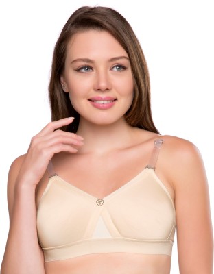 Trylo Women T-Shirt Non Padded Bra(Beige)