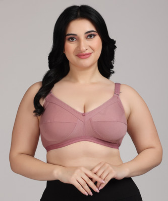 ZIVOK Full Coverage Bra Women Full Coverage Lightly Padded Bra(Brown)