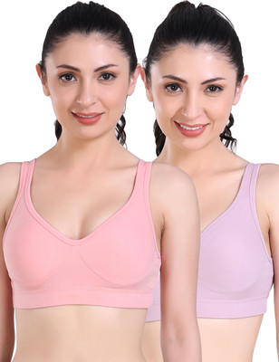 Shyam Sons FLAIR Curvv Women Sports Non Padded Bra(Pink, Purple)