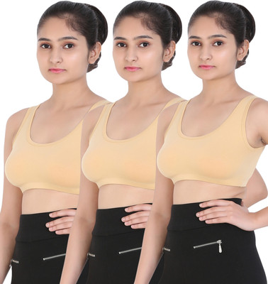 Xyra Girls Everyday Non Padded Bra(Beige)