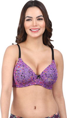 AMOUR SECRET Amour Secret Women's Lightly Padded T-Shirt Bra PDRK001 Women T-Shirt Lightly Padded Bra(Purple)