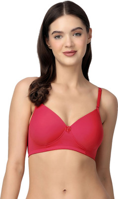 Floret Convertible Straps T-Shirt Bra Lighly Padded & Medium Coverage Women T-Shirt Lightly Padded Bra(Maroon)