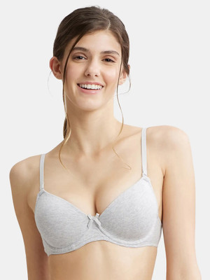 JOCKEY 1245 Women T-Shirt Lightly Padded Bra(Grey)