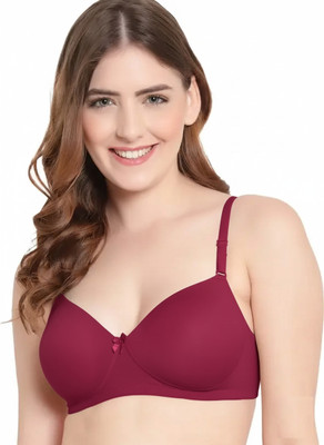 ANenterprieses Women’s Everyday Comfort Lycra Seamless Soft Cup T-Shirt Bra Women Full Coverage Lightly Padded Bra(Light Green)