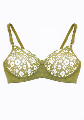 LULU & SKY Women Everyday Lightly Padded Bra(Green)